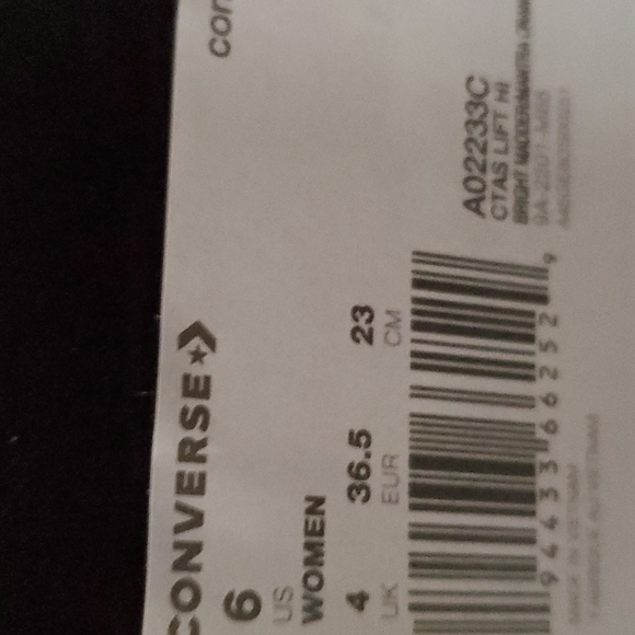 Converse CTAS Lift Platform Tonal Embroidery Womens Sz: A02233C - Picture 12 of 15